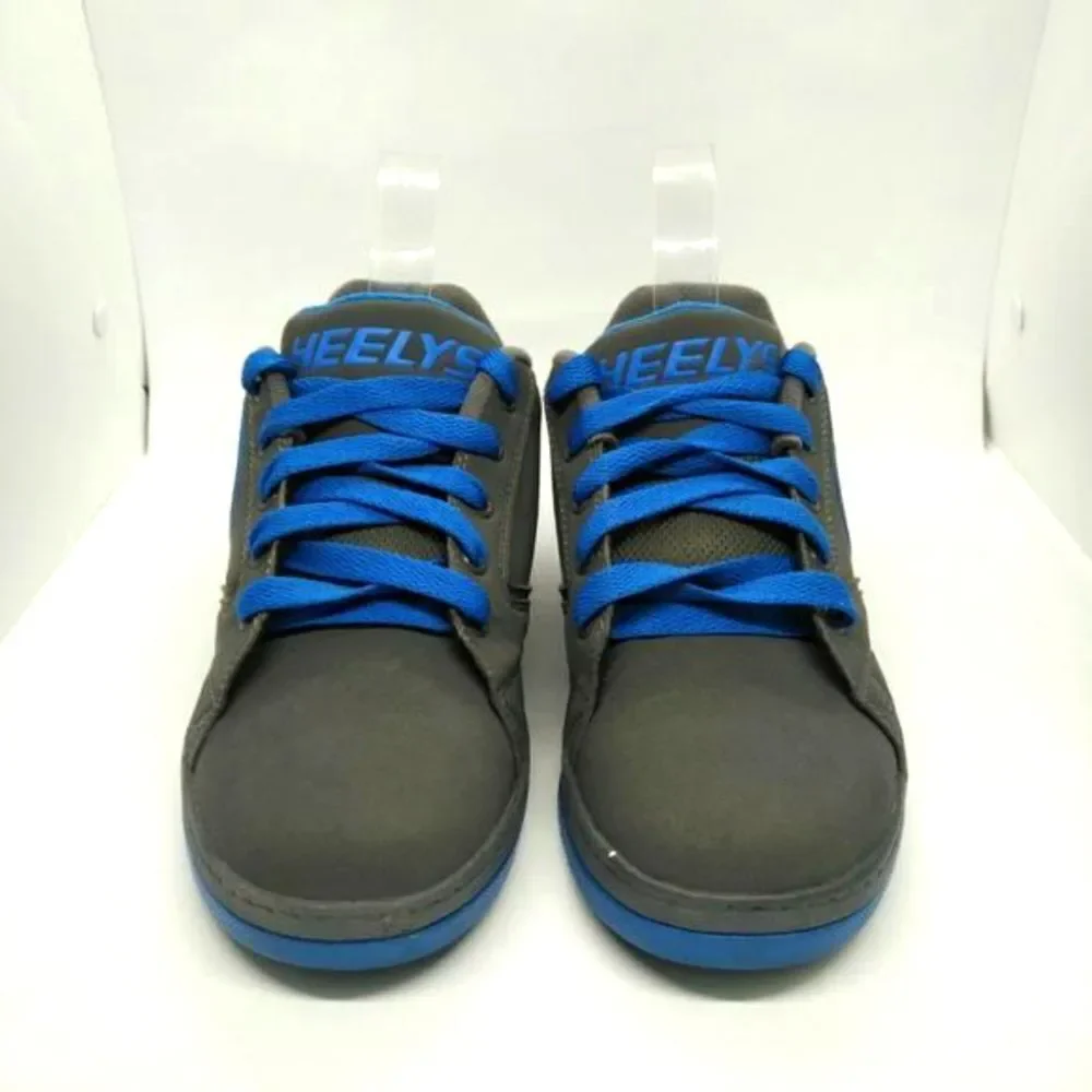 Heelys Propel Blue‎ And Grey Skate Shoes Sneakers Youth Size 5